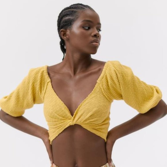 Urban Outfitters Tops - Urban Outfitters | NWT Lena Twist-Front Cropped Top